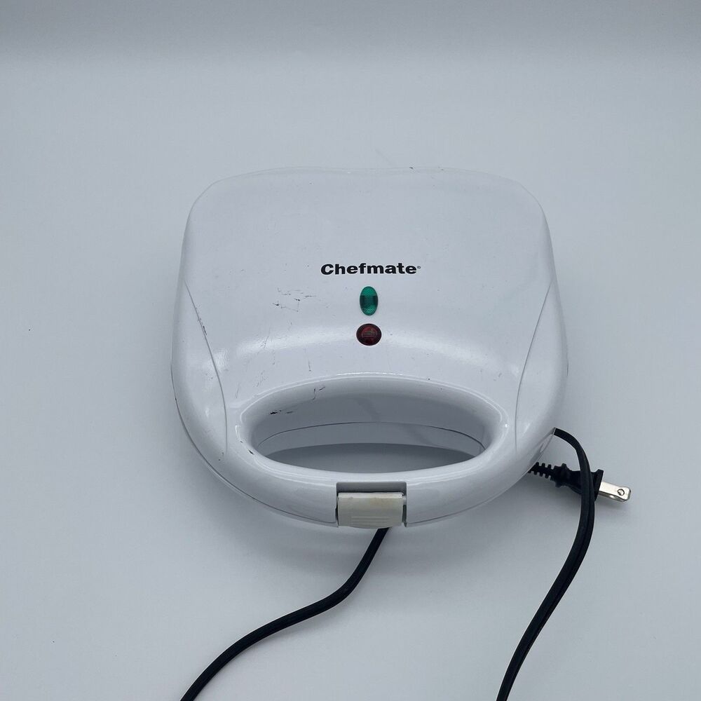 Chef Mate, 2-Slice, Sandwich Maker, Cool Touch Handles, Nonstick Plates